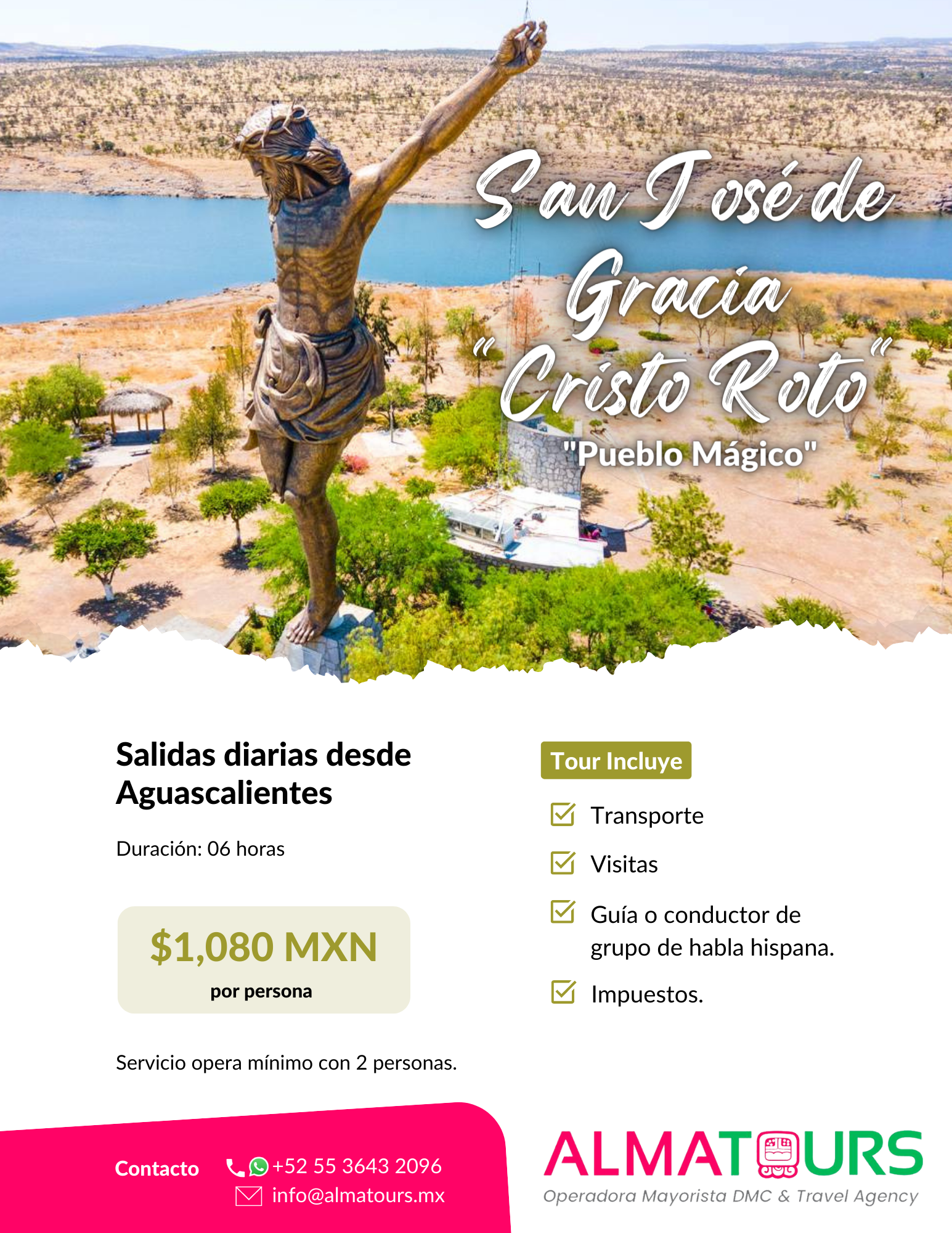 San José de Gracia, Pueblo Mágico "Cristo Roto" desde Aguascalientes